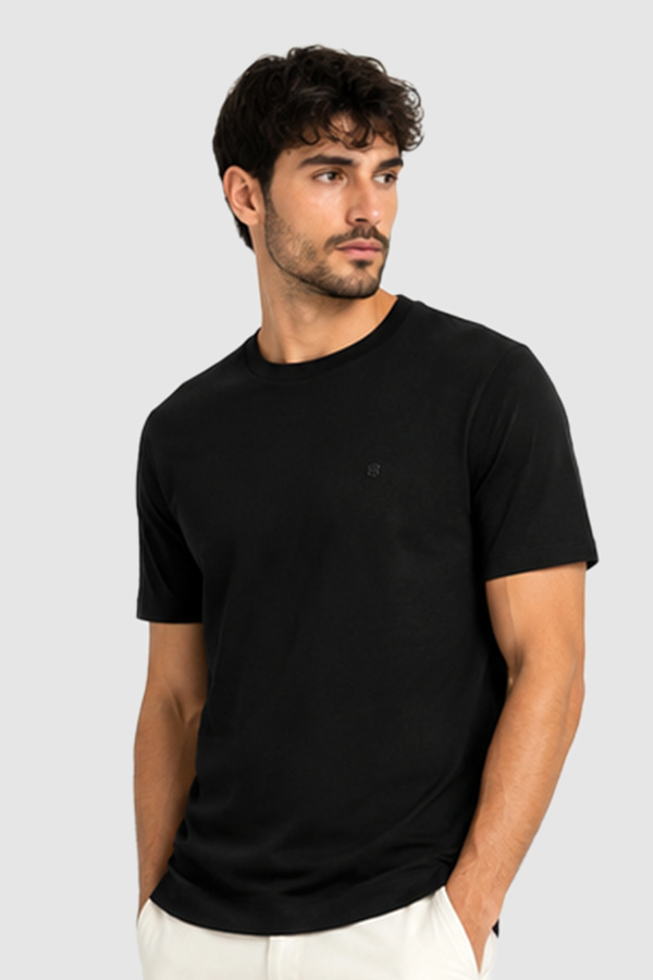 ΜΠΛΟΥΖΑ T-SHIRT BOSS - 001 ΜΑΥΡΟ